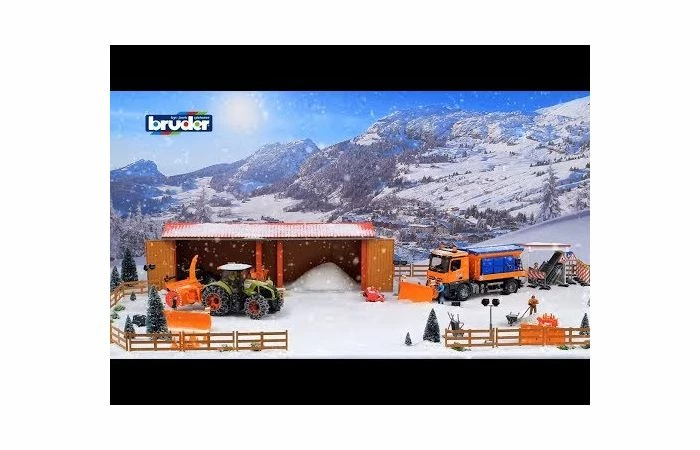 Bruder 3017 Claas Axion 95 Met Sneeuwkettingen En Sneeuwblazer 10 Bruder 3017 Claas Axion 95 Met Sneeuwkettingen En Sneeuwblazer - Afbeelding 8