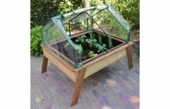 AXI Linda Kweektafel Met Broeikast Bruin -OUTDOOR SPEELGOED Winkel linda kweektafel met broeikast bruin 4