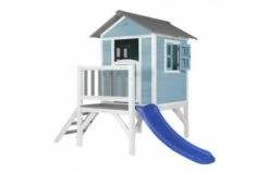 AXI Lodge XL Speelhuis Caribisch Blauw Met Glijbaan 13 AXI Lodge XL Speelhuis Caribisch Blauw Met Glijbaan -OUTDOOR SPEELGOED Winkel lodge xl speelhuis caribisch blauw blauwe glijbaan 1