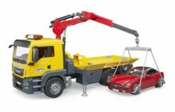 Bruder 3750 MAN LKW Trekker En Aanhanger Met Licht En Geluid -OUTDOOR SPEELGOED Winkel rode 3