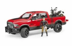 Bruder 2502 RAM 25 Power Wagon, Scrambler Ducati Desert Sled En Bestuurder 14 Bruder 2502 RAM 25 Power Wagon, Scrambler Ducati Desert Sled En Bestuurder -OUTDOOR SPEELGOED Winkel rood 6