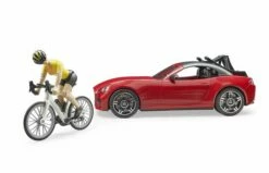 Bruder 3485 Roadster Met Racefiets En Fietser -OUTDOOR SPEELGOED Winkel rooie 4