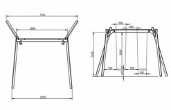 White Rhino Ridge Schommel (2 Schommels) -OUTDOOR SPEELGOED Winkel schommel ridge white rhino 1