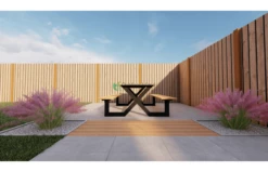 Outdoor Island Douglas Picknicktafel Model X -OUTDOOR SPEELGOED Winkel tafel x 1 photo