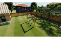 Outdoor Island Premium Schommel George -OUTDOOR SPEELGOED Winkel tarzan standaard tuin 3 foto