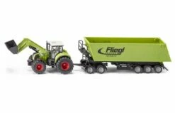 Siku 1949 Claas Met Voorlader, Dolly En Aanhanger -OUTDOOR SPEELGOED Winkel tel