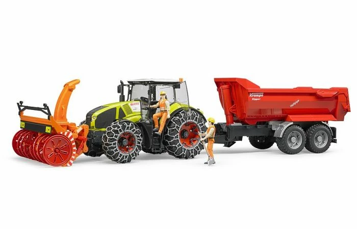 Bruder 3017 Claas Axion 95 Met Sneeuwkettingen En Sneeuwblazer 5 Bruder 3017 Claas Axion 95 Met Sneeuwkettingen En Sneeuwblazer - Afbeelding 3