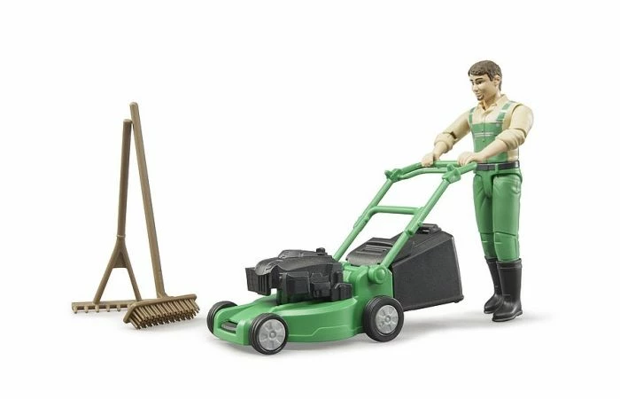 Bruder 62103 Tuinman Met Grasmaaier En Accessoires 6 Bruder 62103 Tuinman Met Grasmaaier En Accessoires - Afbeelding 4